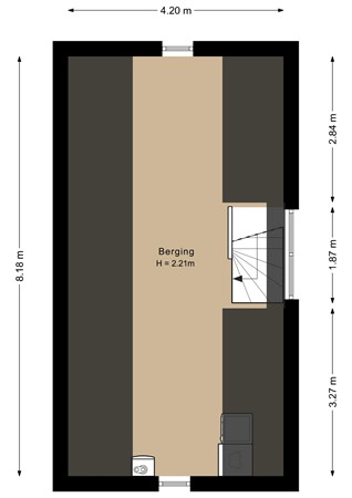Floorplan - Dorpsstraat 47, 3751 EM Bunschoten-Spakenburg
